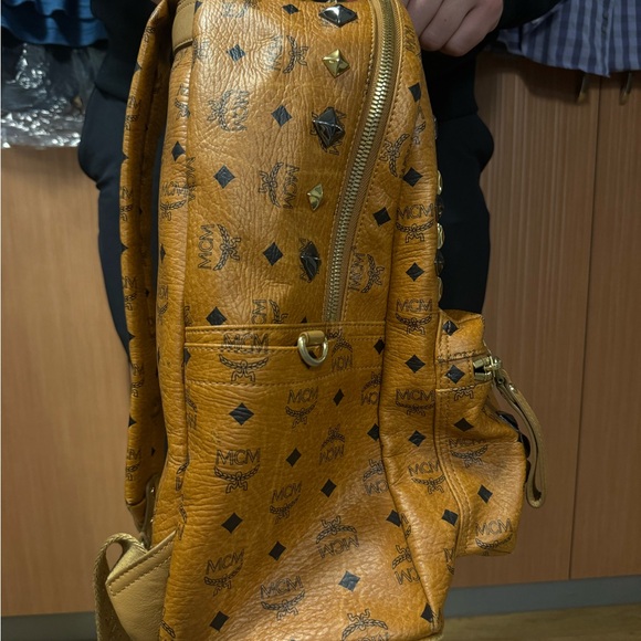 MCM Backpack in Brown and Gold - Picture 6 of 15